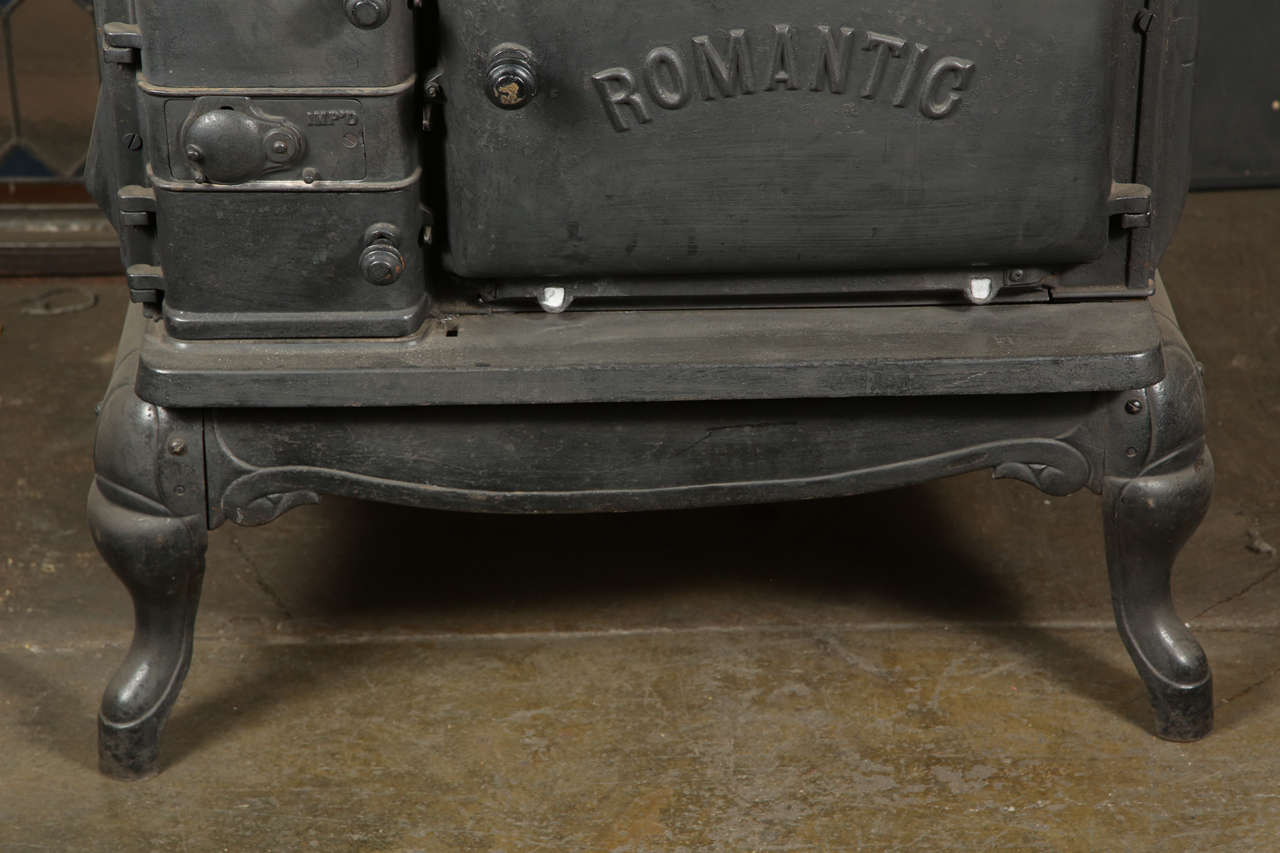 Late 1800s Cast Iron Stove by Romantic at 1stdibs