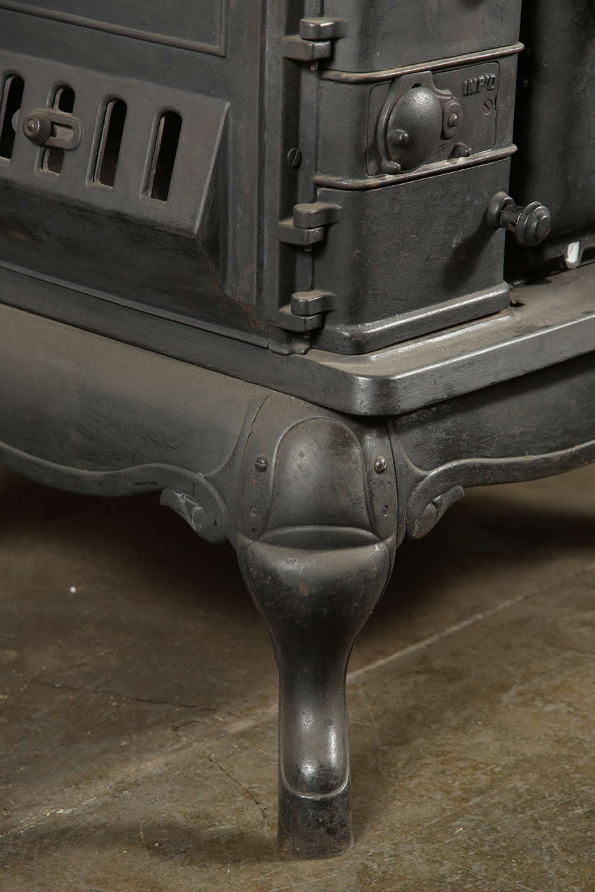 Late 1800s Cast Iron Stove by Romantic at 1stdibs