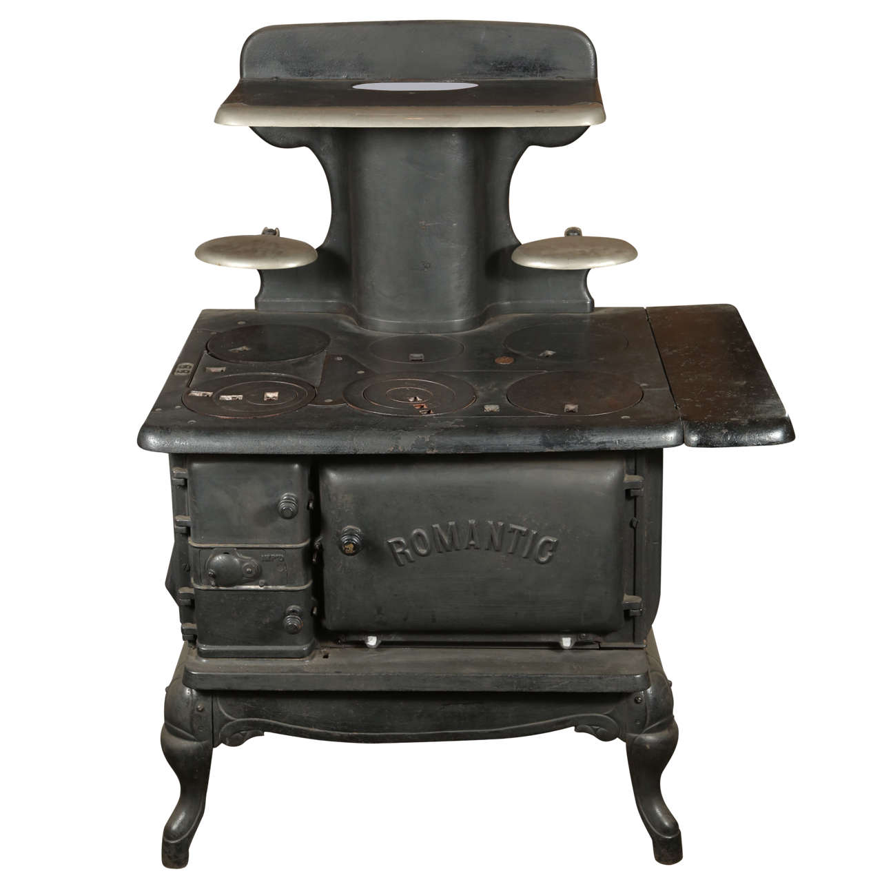 Late 1800s Cast Iron Stove by Romantic at 1stdibs