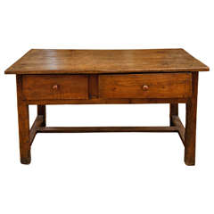 French Fruitwood 2 Drawer Serving Table