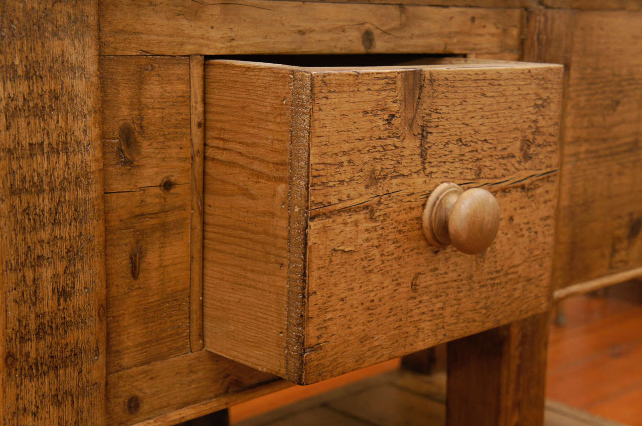 English Two Drawer Butcher Block at 1stDibs