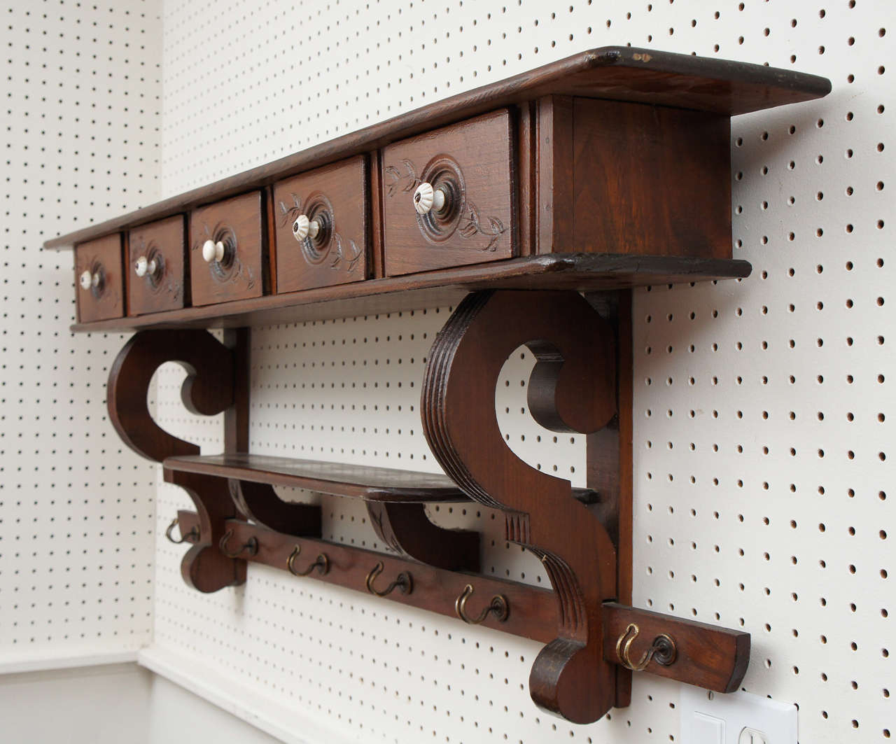 French Spice Rack with Original Hooks at 1stDibs
