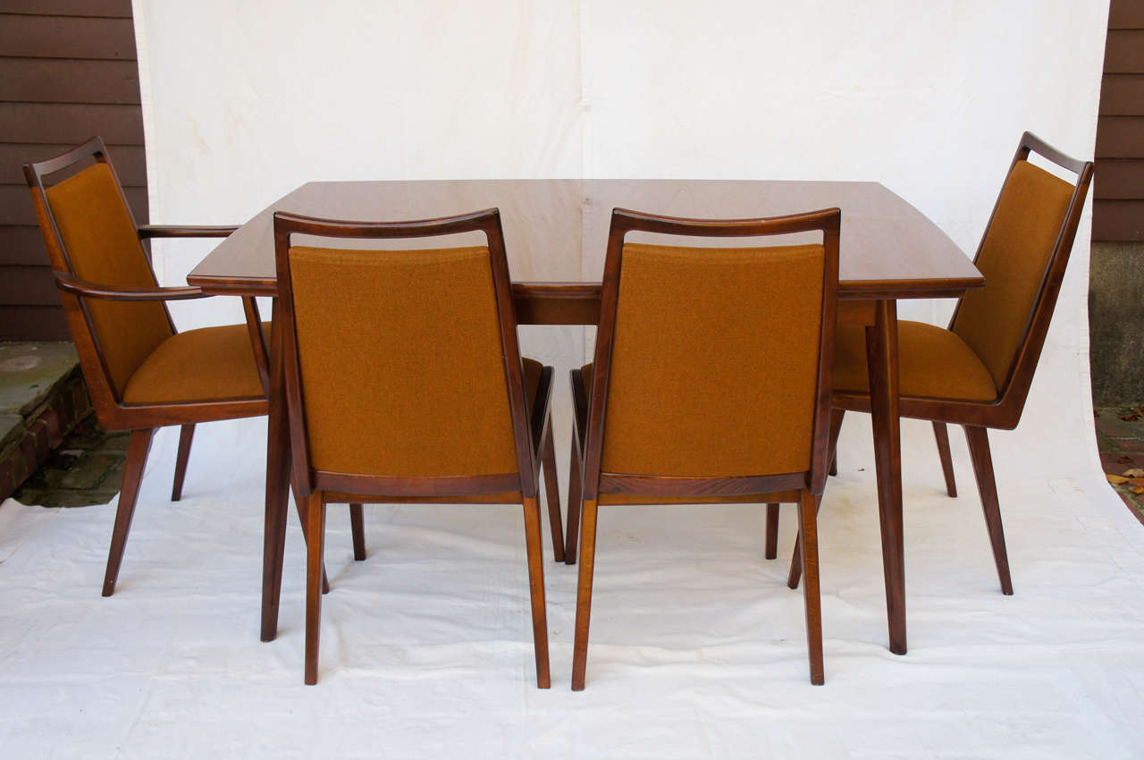 German Mid Century Dining Set With 6 Chairs By Habeo At 1stdibs Looking For A Great Mad Men Style Dining Set Bit Of Kagan Look