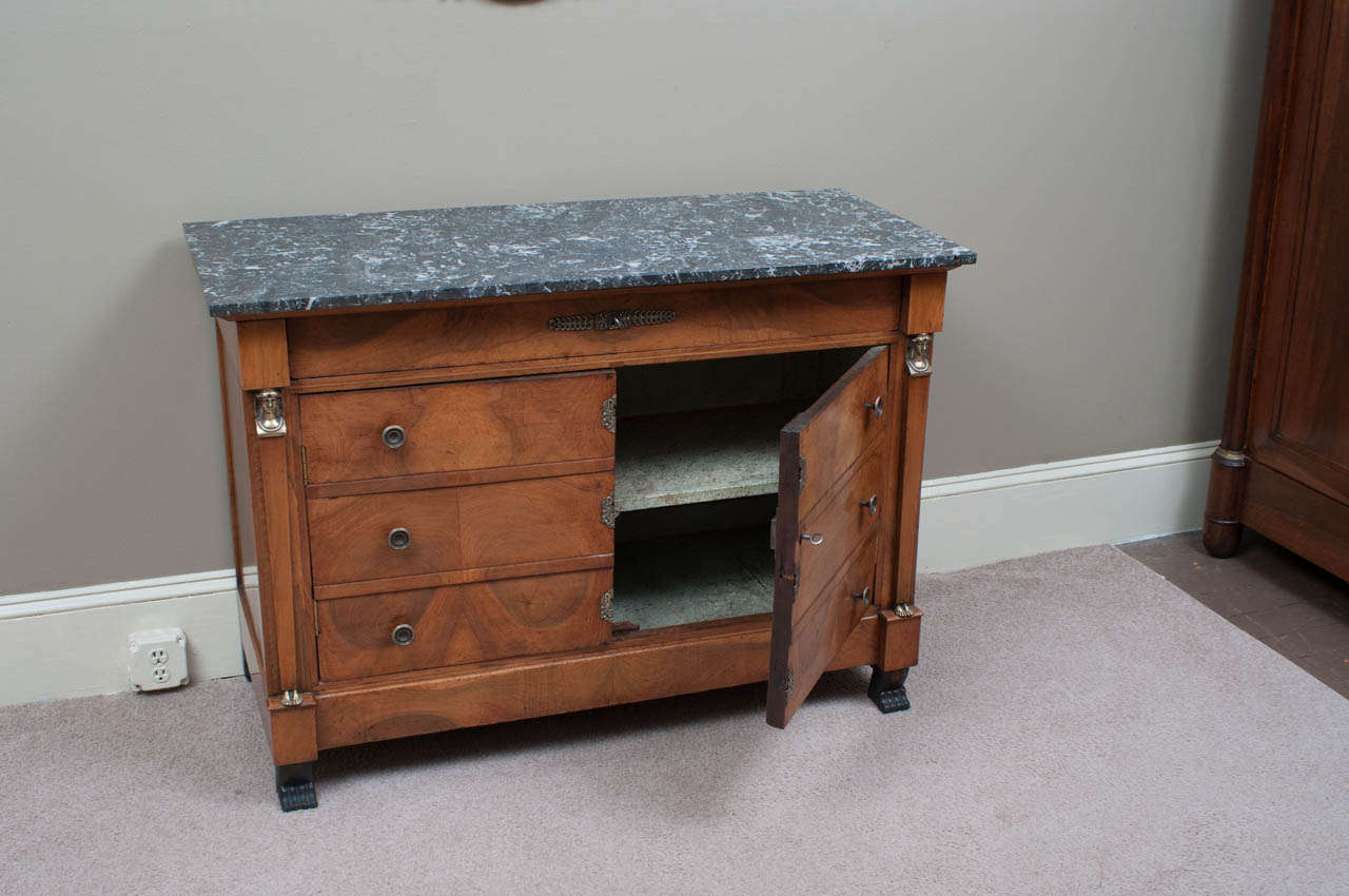 19th Century Napoleon III Faux Drawer Commode