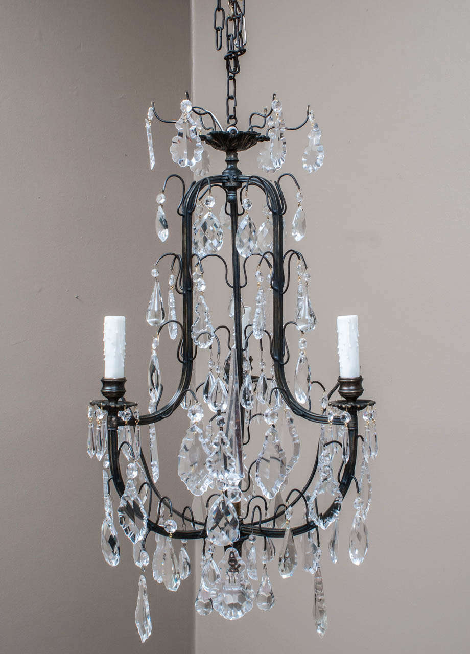 Silvered Bronze Louis XV Style Chandelier