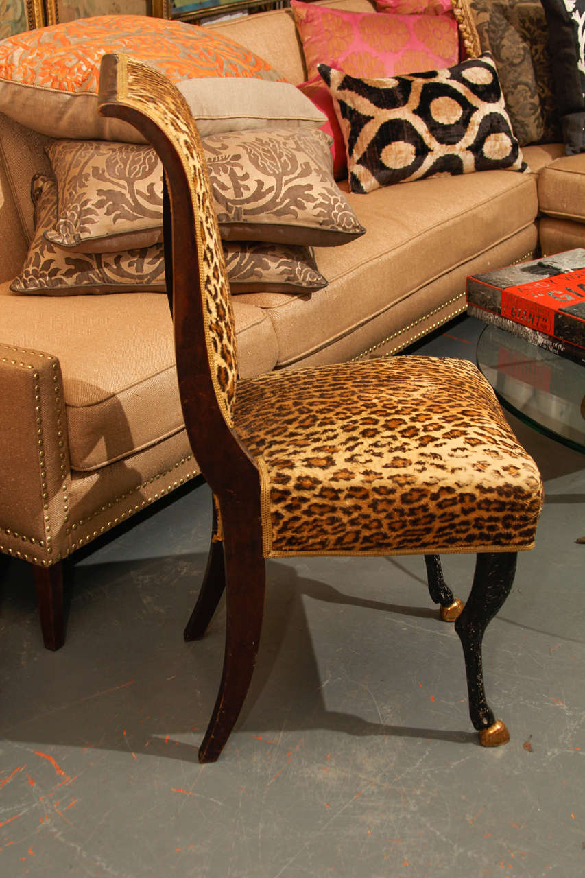 Faux Leopard Chair 1
