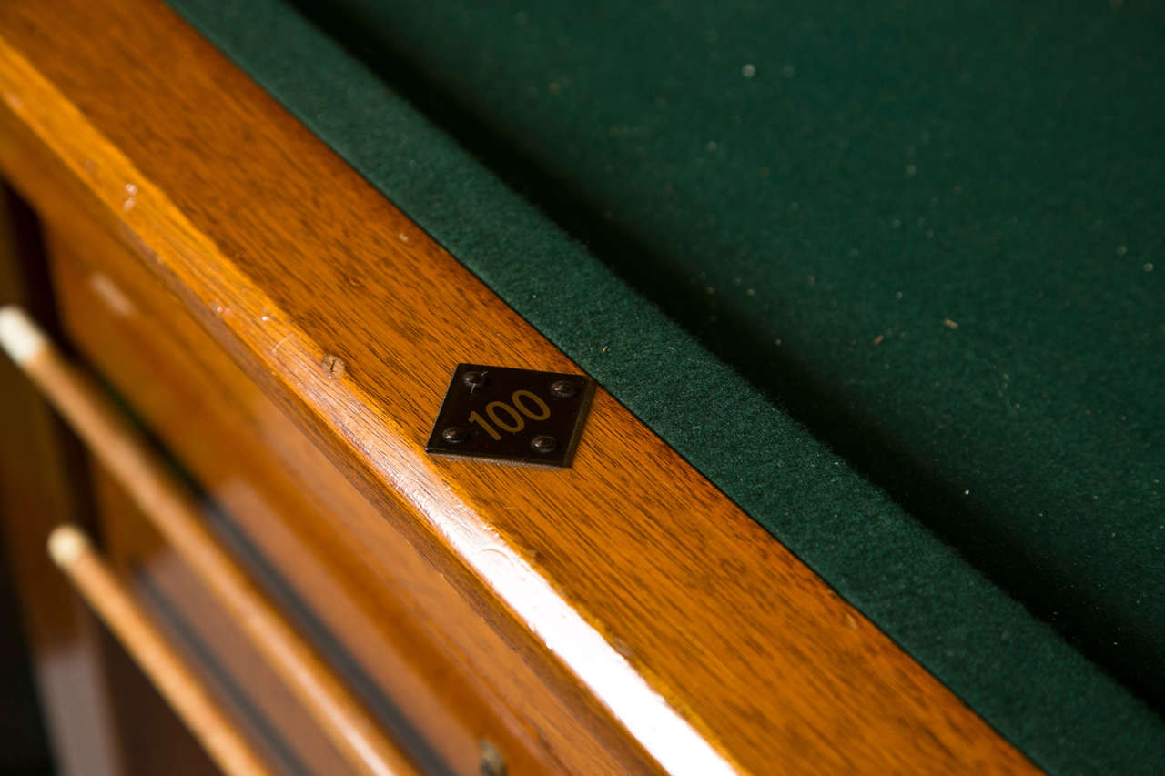 British Antuqe English Bar Billiards Table