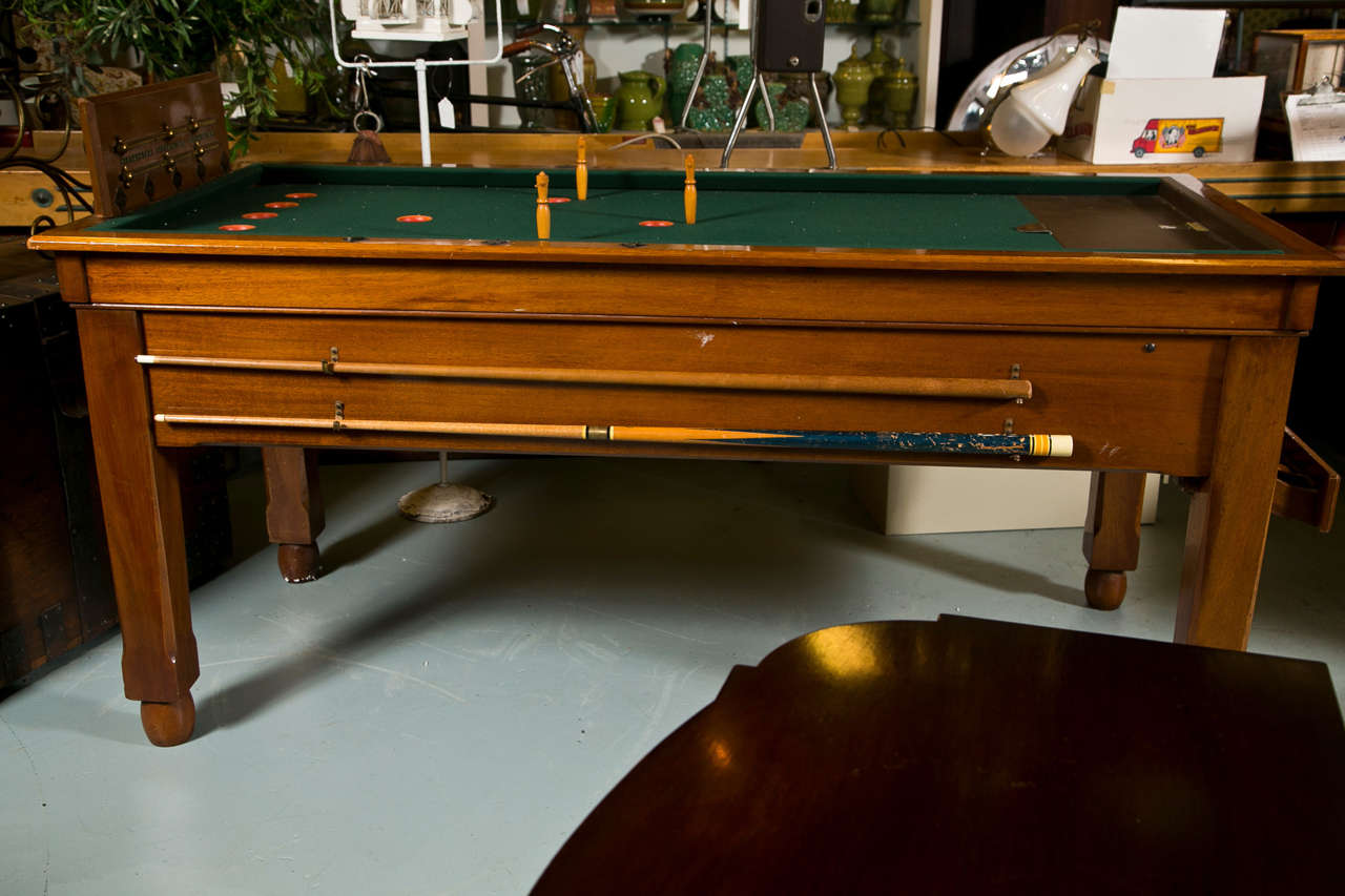 Antuqe English Bar Billiards Table In Good Condition In Stamford, CT