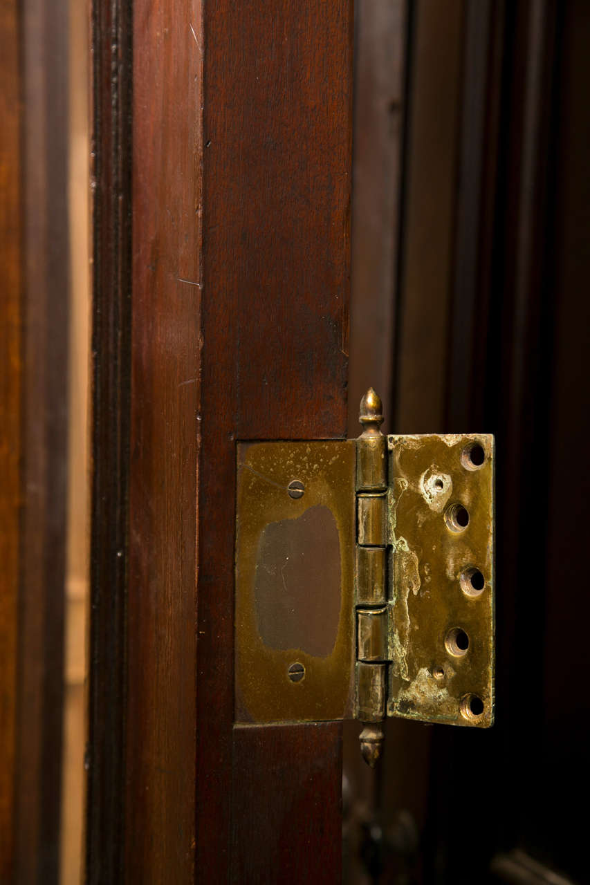 Antique Pair of Walnut Entry Doors 1