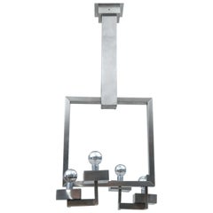 Clemancon Attributed Hanging Light Fixture, 1930s