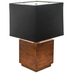 Wood Cube Lamp