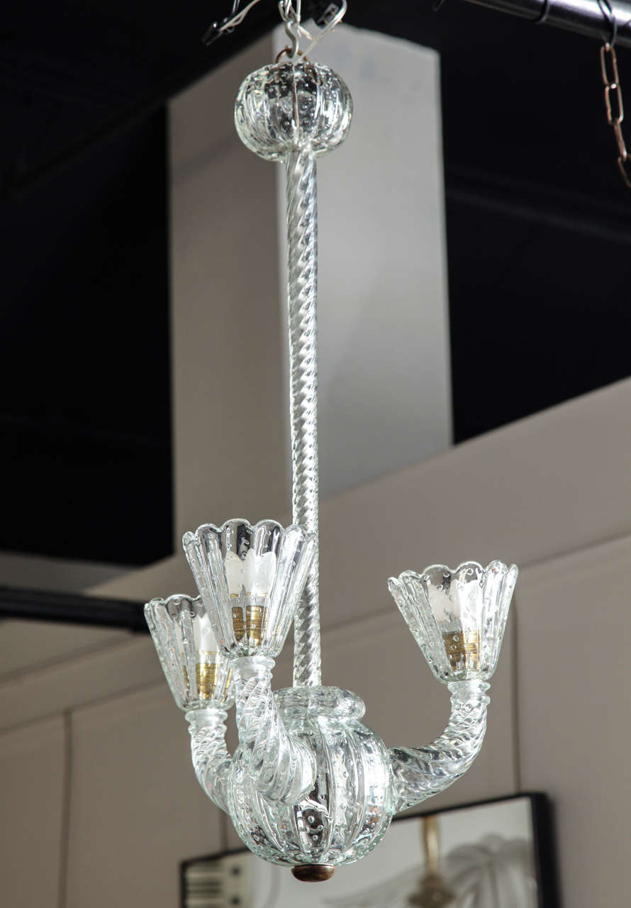 Barovier Toso Chandelier Made in Venice For Sale 3