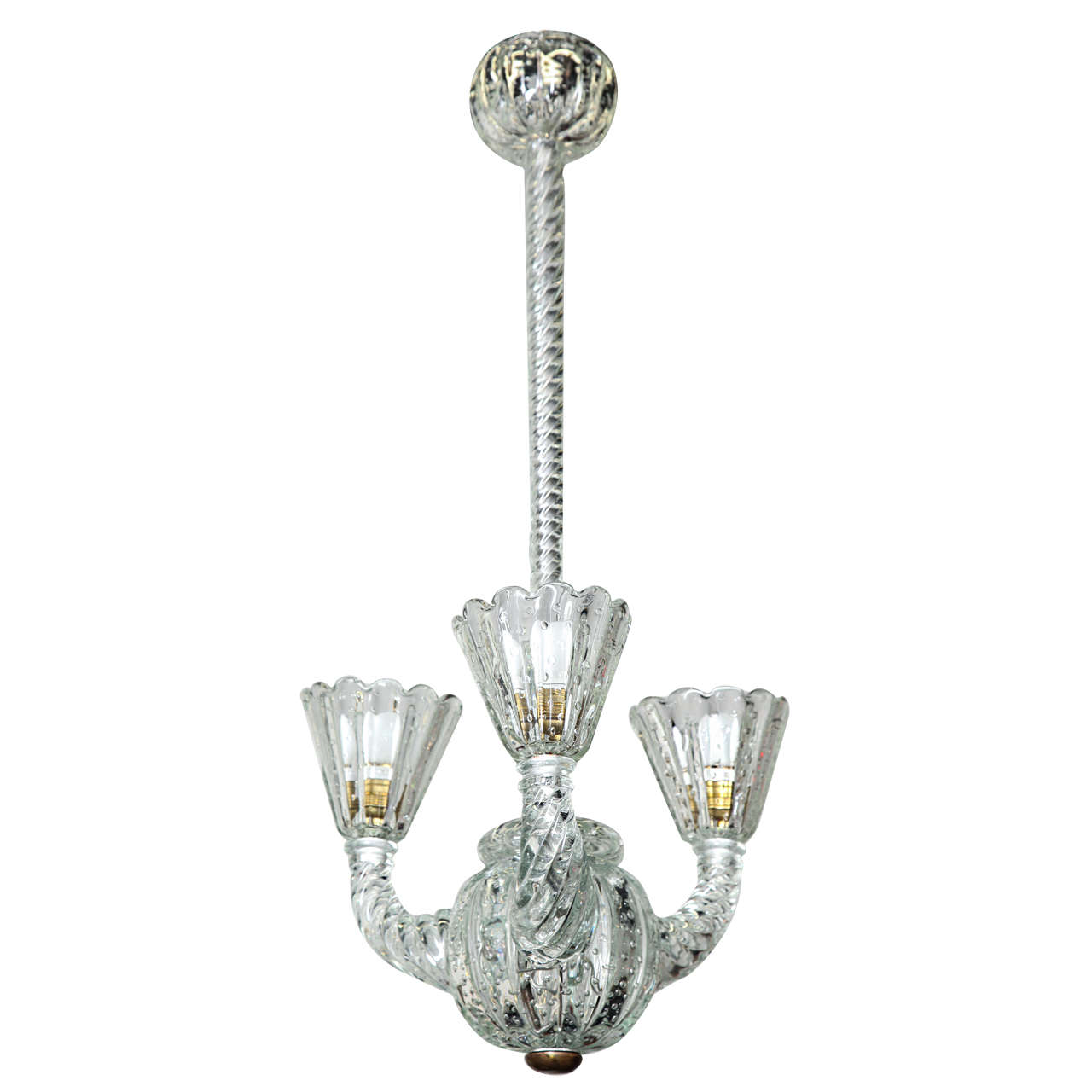 Barovier Toso Chandelier Made in Venice For Sale