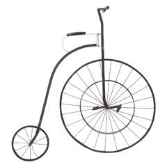 Early 20th C.Metal Bicycle "Bone Shaker" Replica