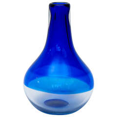 Mid-Century Glass Leerdam Unica Vase Signed by F. Meydam