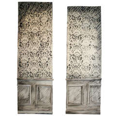 Pair of Faux Painted Panels