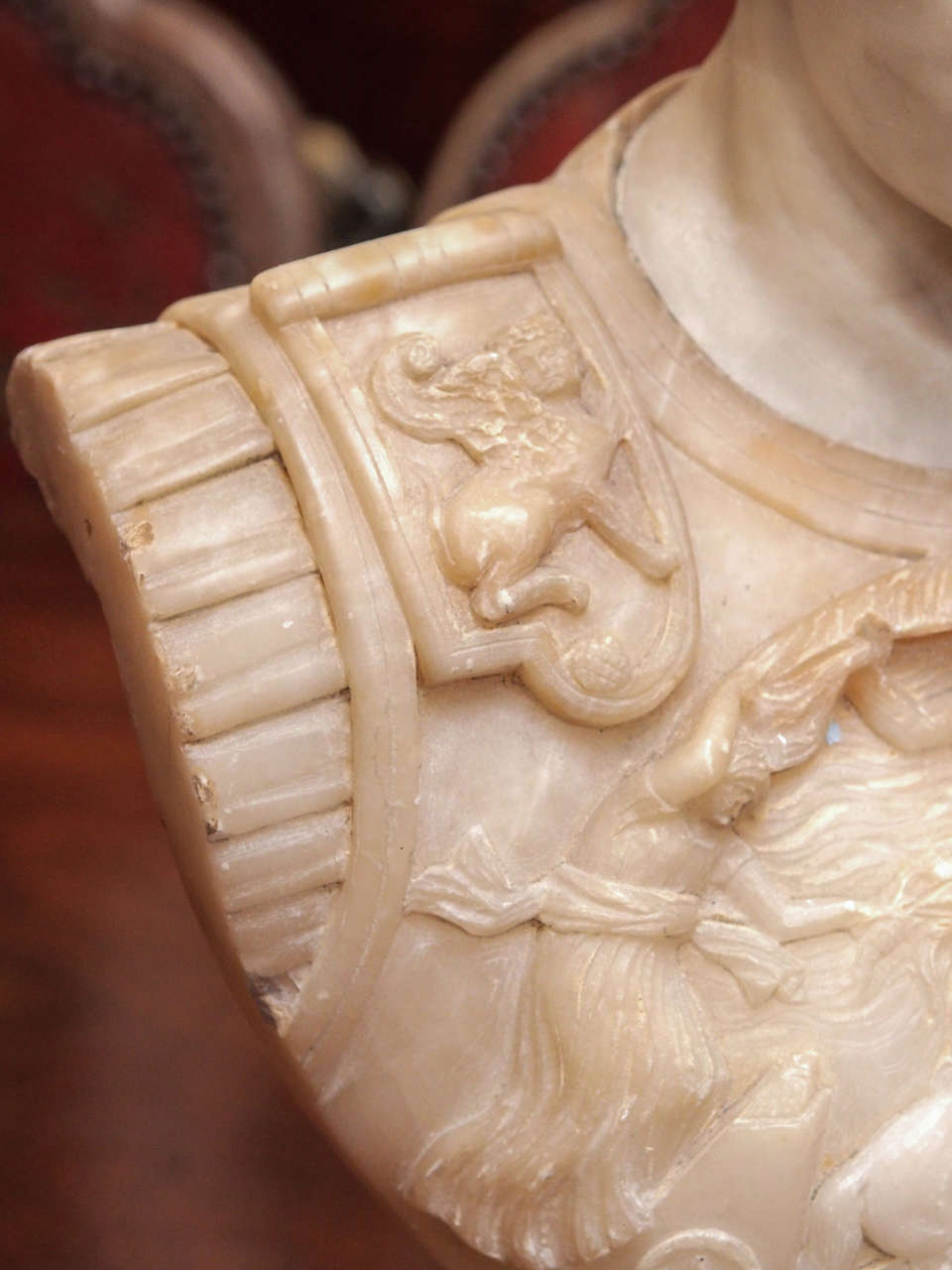 19th Century 19th c. Grand Tour Alabaster Bust of Caesar