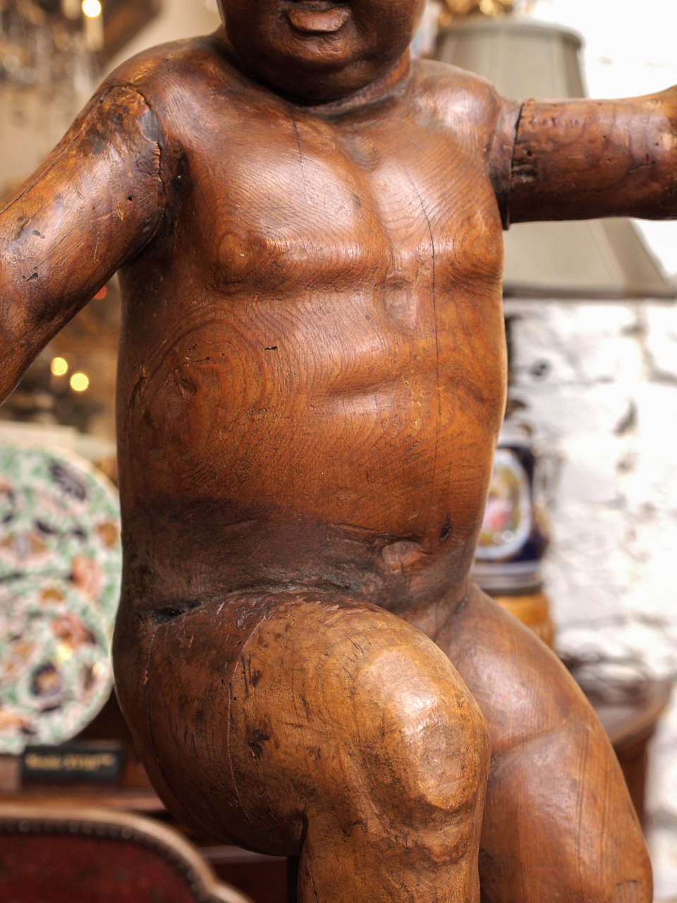 18th Century and Earlier 18th Century Italian Putti on Later Base For Sale