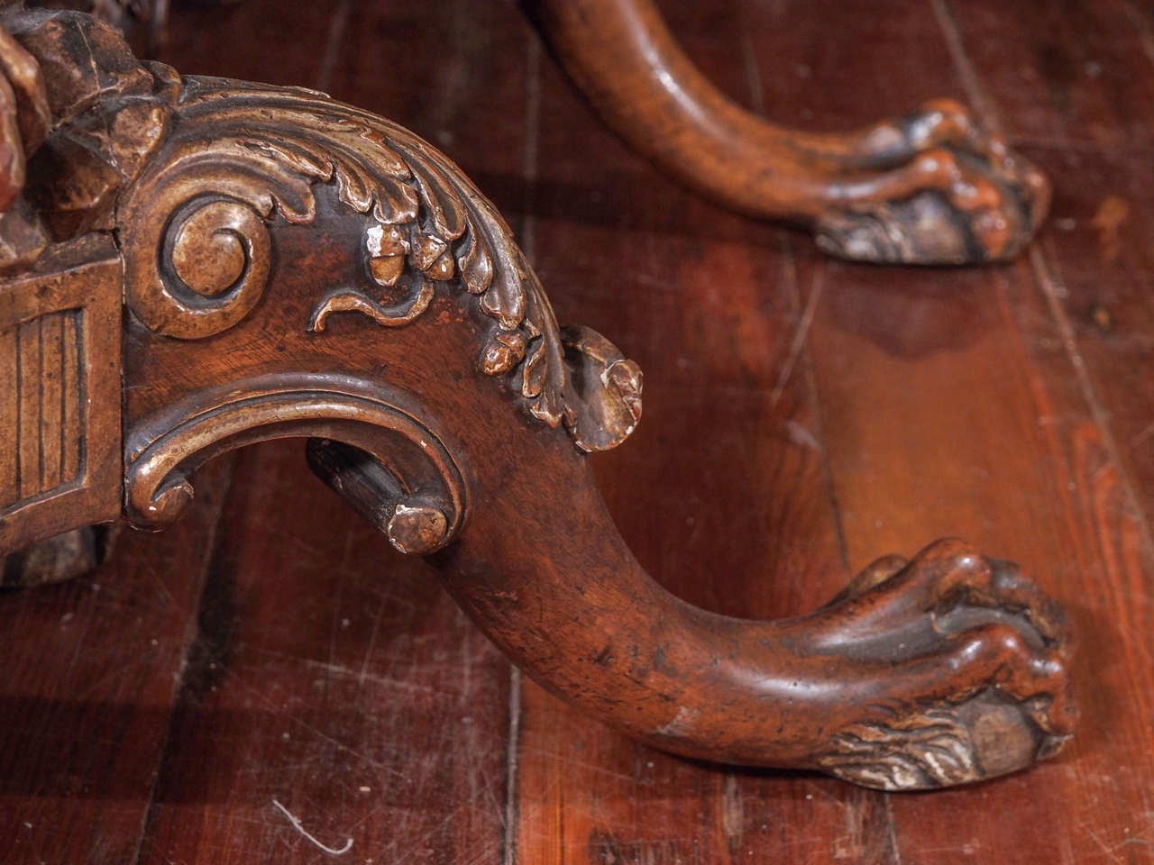 19th c. English Three Pedestal Dining Table 2