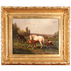 American Landscape Painting with Animals 7