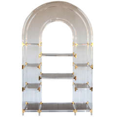 Exceptional Lucite Etagere