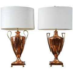 Similar Pair of Regency Urn Lamps