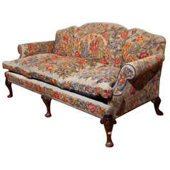 English Victorian Style Needlepoint Sofa