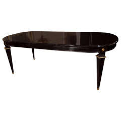 French Directoire Style Oval Dining Table by Jansen