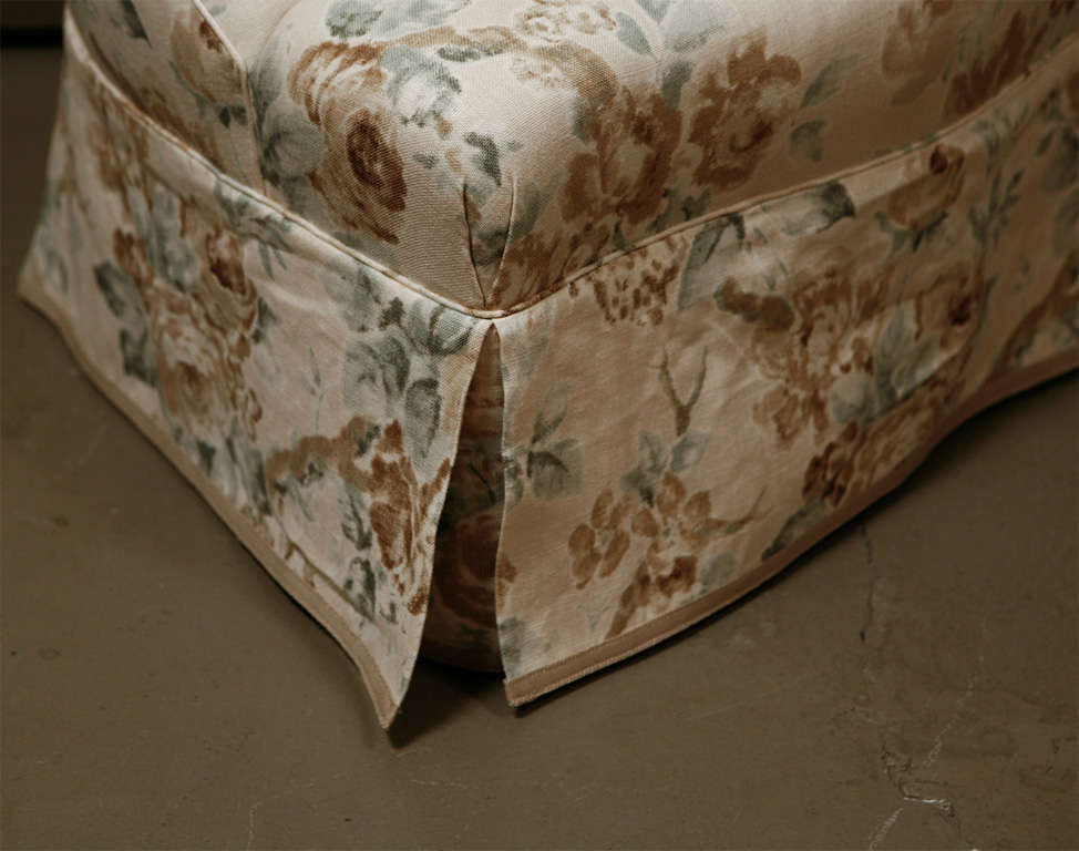A 19th Century French Slipper Chair, Newly Upholstered 2