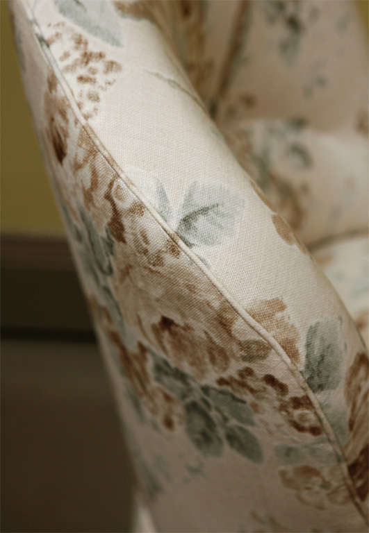 A 19th Century French Slipper Chair, Newly Upholstered 4