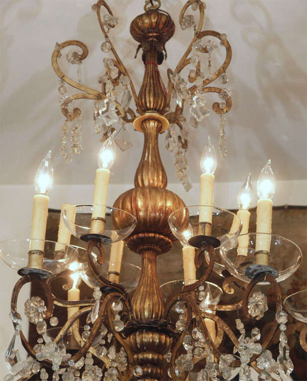 19. Jh. GILTWOOD UND IRON-HANDELIER