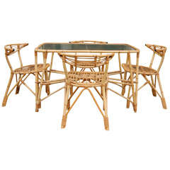 5-Piece Rattan Dining Set