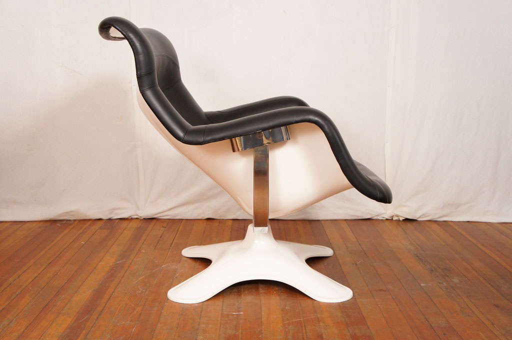 Finnish Pair of Yrjö Kukkapuro 'Karuselli' Lounge Chairs for Haimi