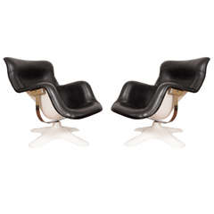 Pair of Yrjö Kukkapuro 'Karuselli' Lounge Chairs for Haimi