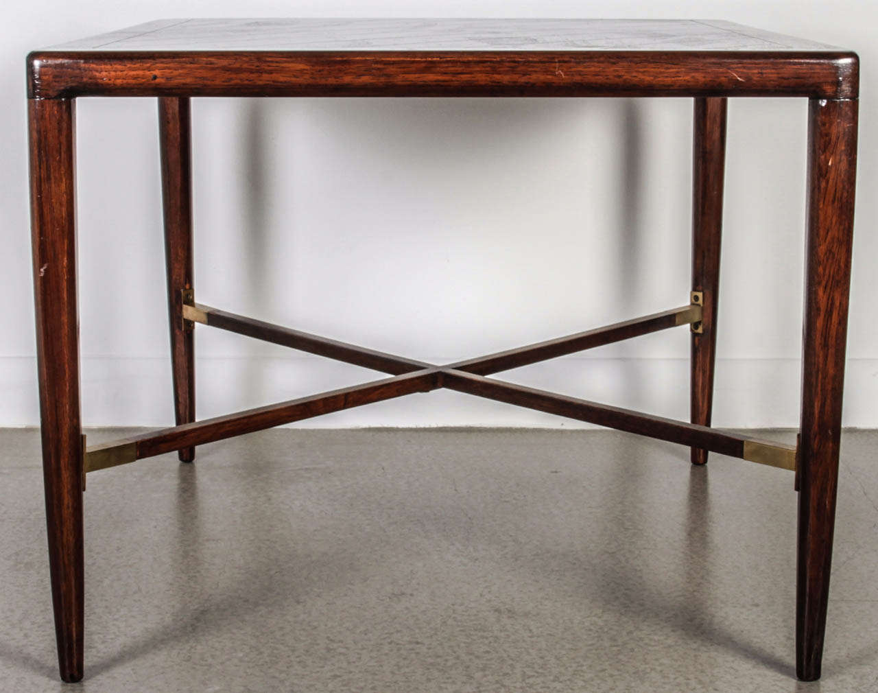 Rosewood Mid Century Cocktail Table For Sale 1