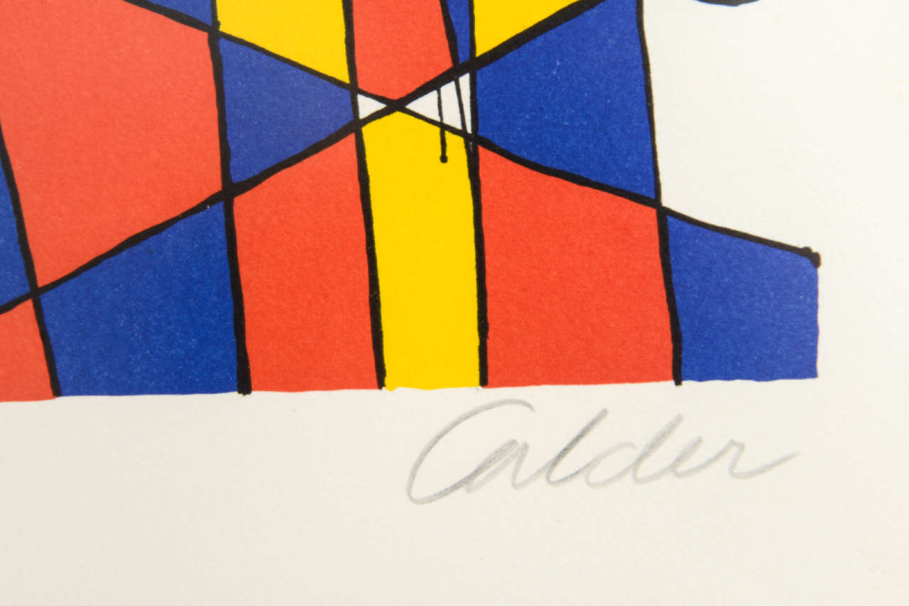 Wood Alexander Calder Lithograph