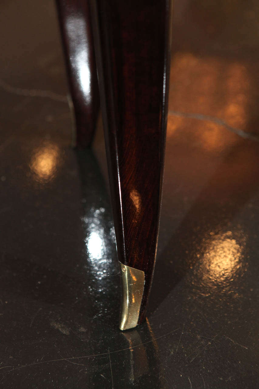 Mid-20th Century Rosewood and Gilded Console Table by Albert Fournier & Co.