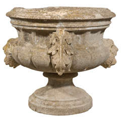 Vintage 20th century italian concrete urn