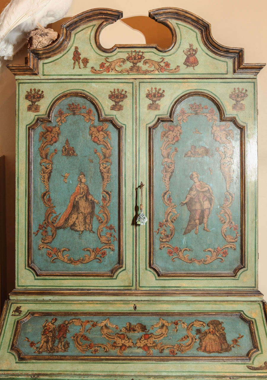 Italian Sicilian Decoupage Secretary