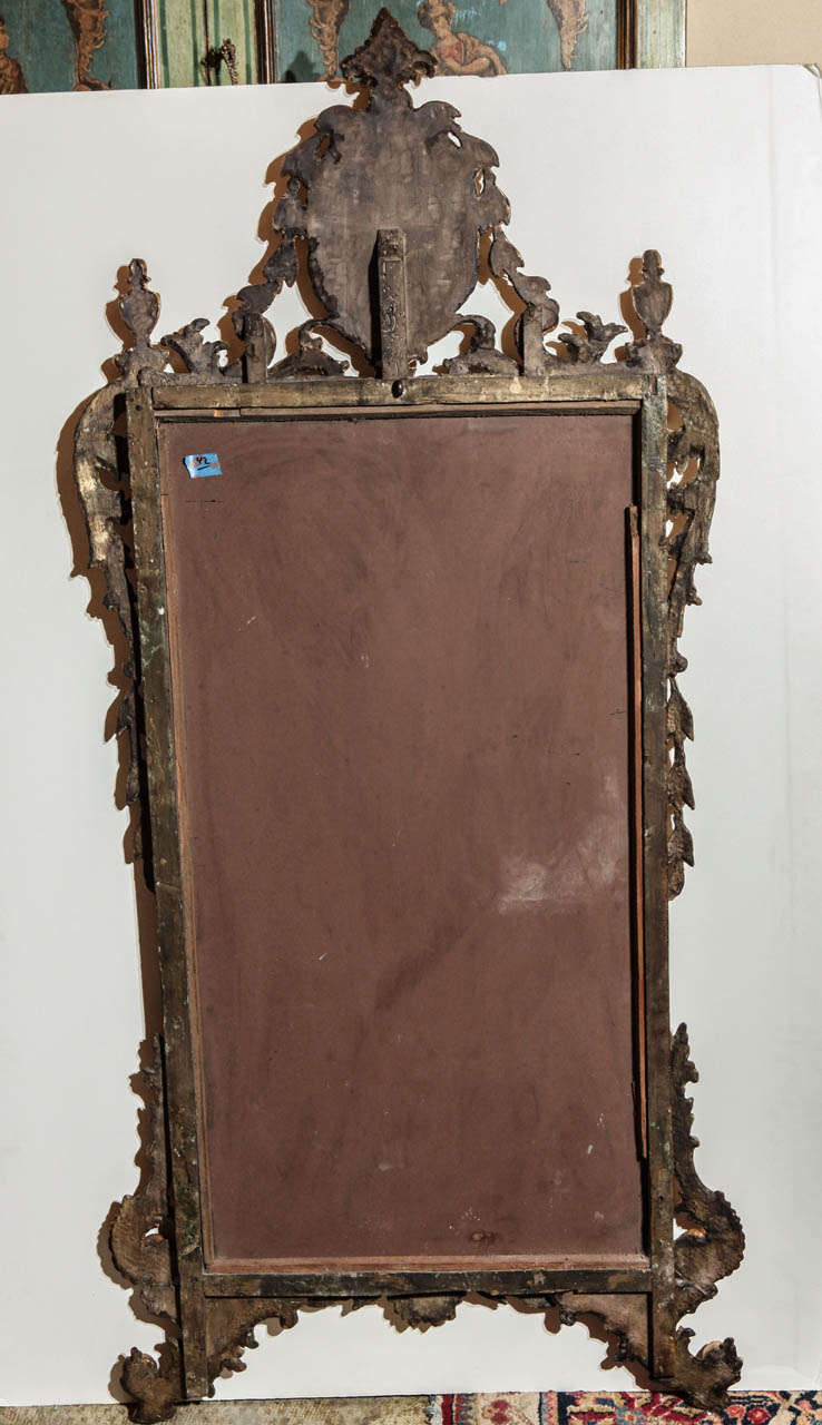 18th c., Italian, Gilt Wood Mirror For Sale 3