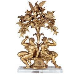 18th Century Tree of Life Sculpture with Figures