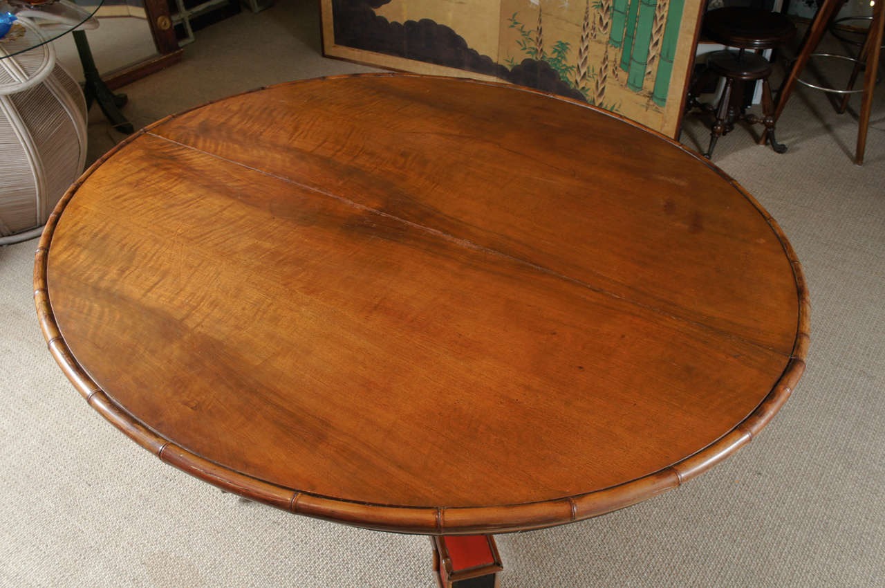 Anglo-Japanese A Beautiful Custom Oval Dining Table For Sale