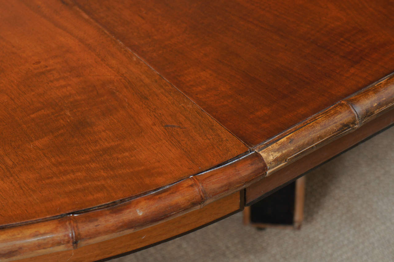 Unknown A Beautiful Custom Oval Dining Table For Sale