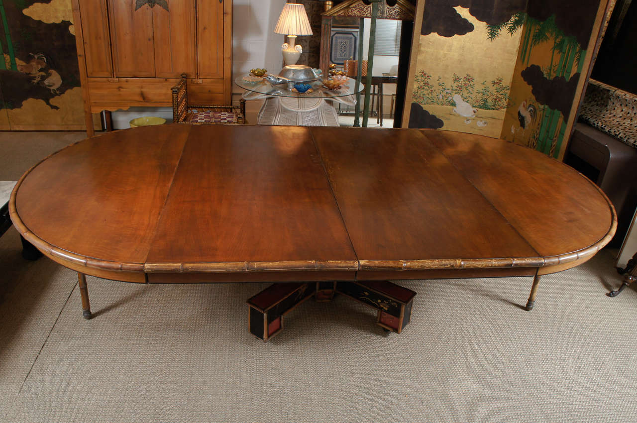 A Beautiful Custom Oval Dining Table For Sale 1