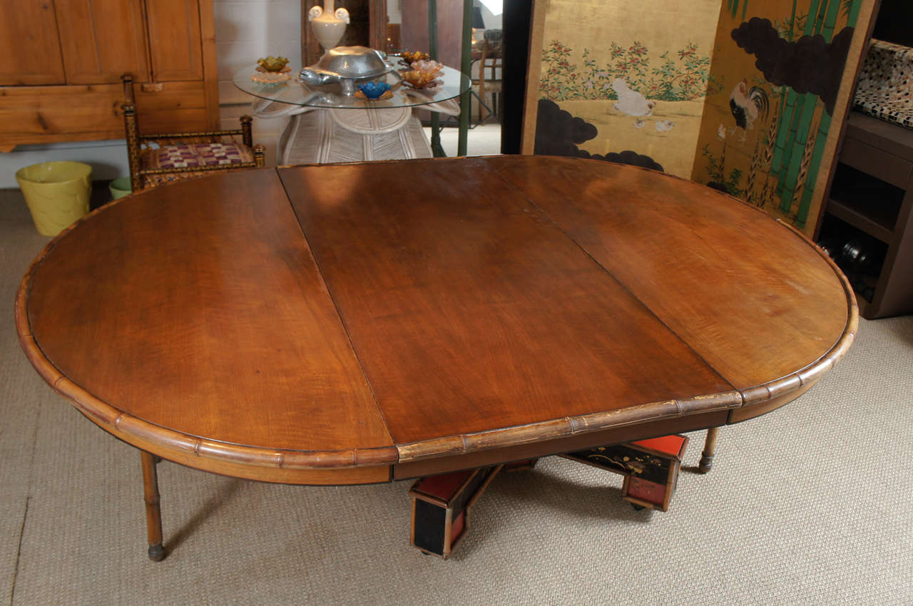 A Beautiful Custom Oval Dining Table For Sale 3