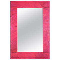 A Decoupage Mirror in Pink