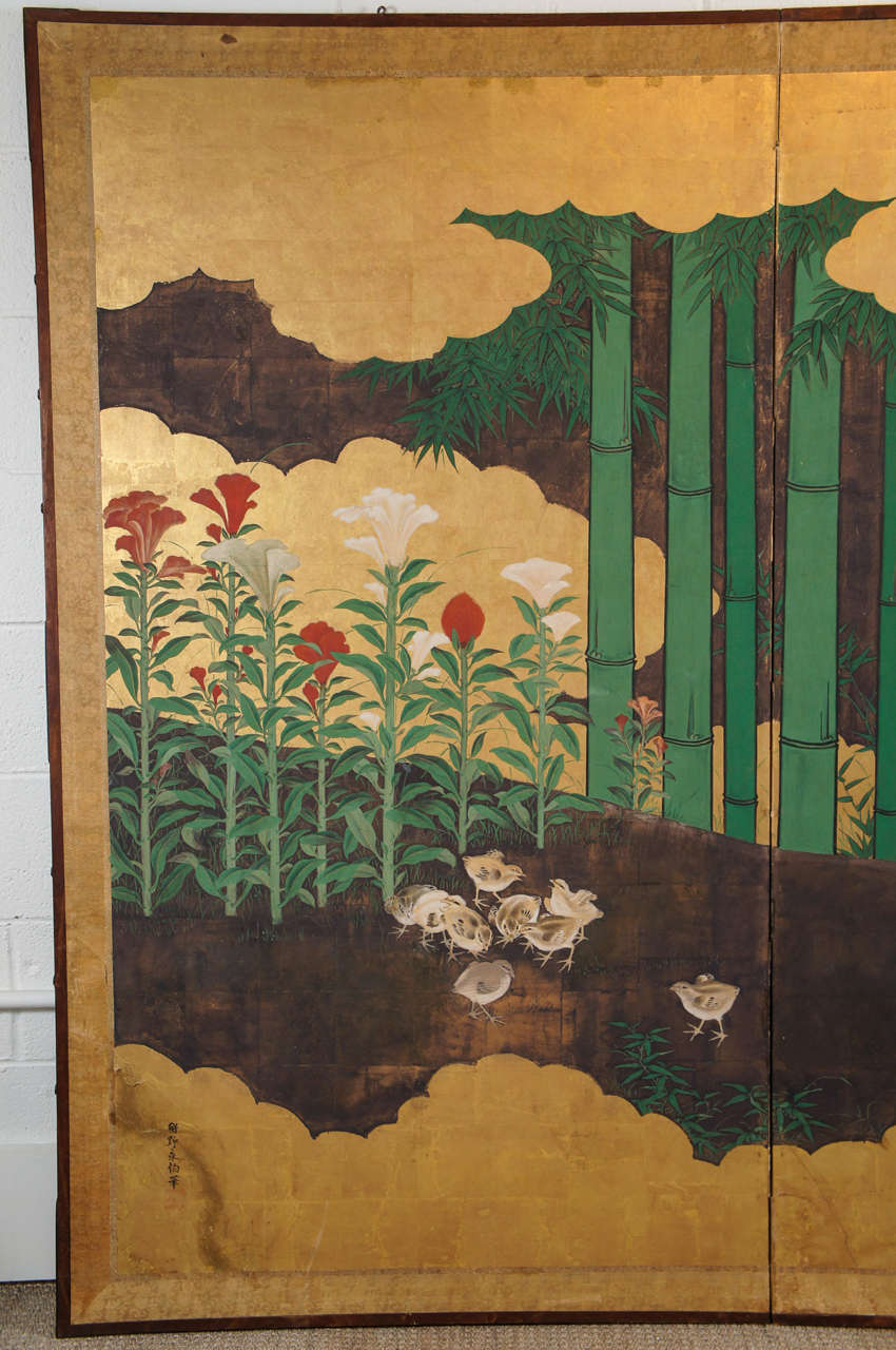 A Beautiful Japanese Wall Screen II For Sale at 1stDibs