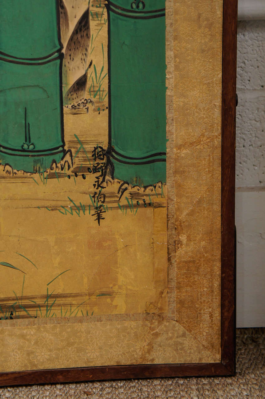 A Beautiful Japanese Wall Screen For Sale at 1stDibs