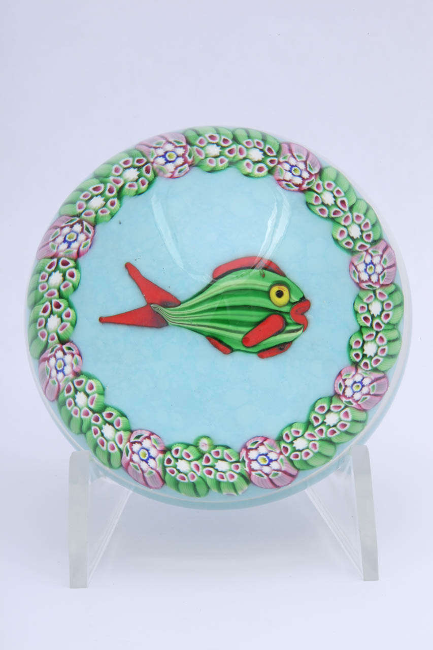 Early Paul Ysart Clown Fish Paperweight