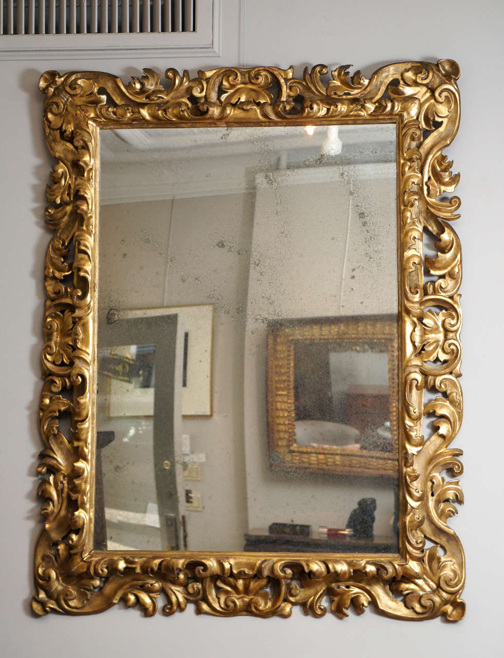 19th century Florentine mirror.